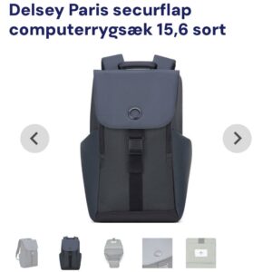 Rygsæk morkegrøn med sorte hængsler