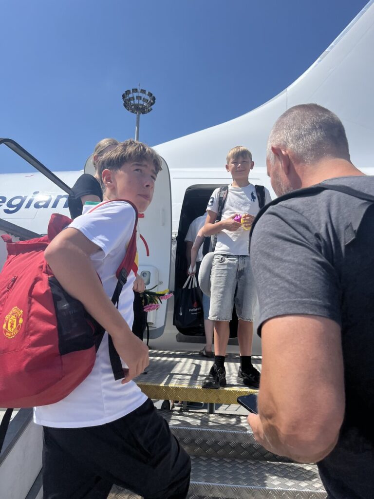 Min søn glemte han håndbagage